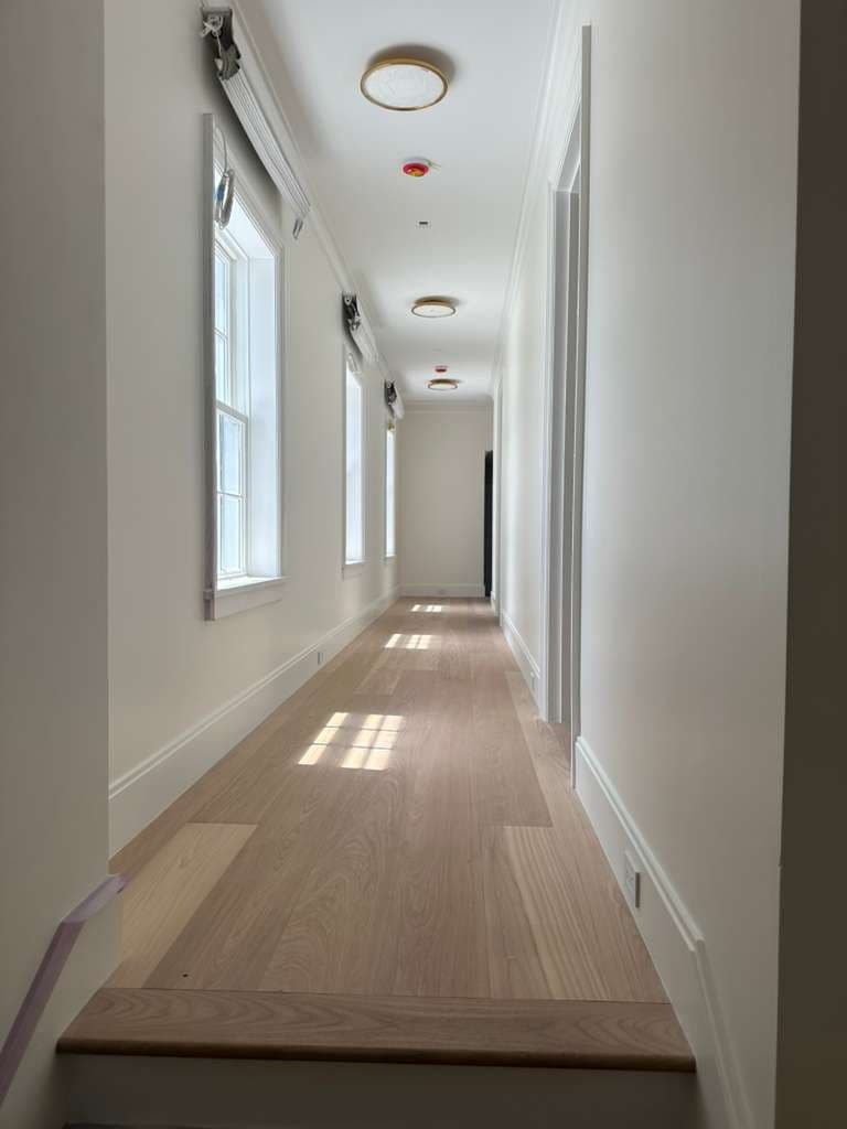 Hallway painting and trim details